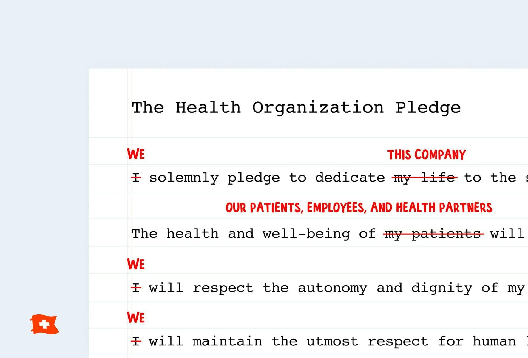 The Health Organization Pledge